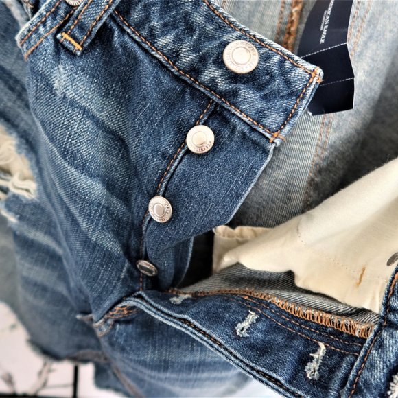 American Eagle Outfitters Blue High Rise Festival Mini Skirt Size 10 Regular NWT - Picture 13 of 13